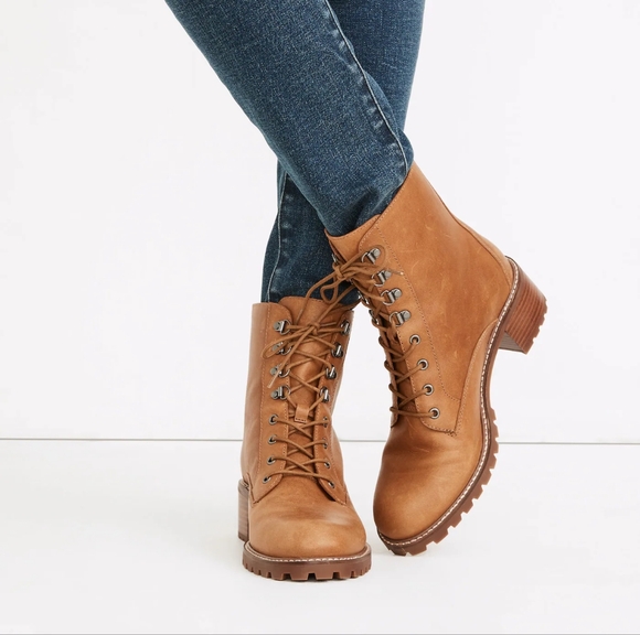 Madewell Leather Lace-Up Lugsole Boots - Picture 10 of 10